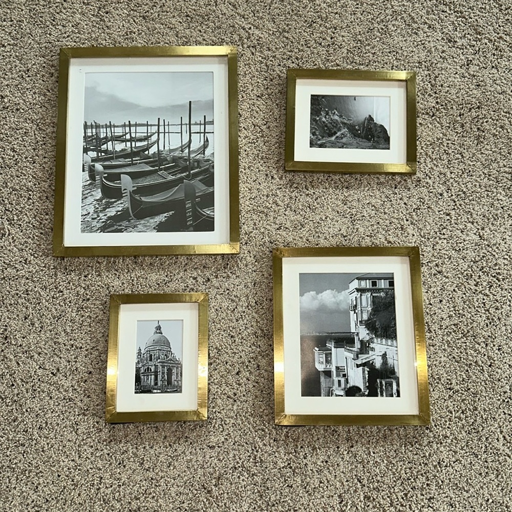 World Market antique brass picture frame collage